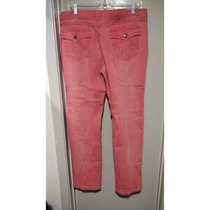 Mossimo Jeans Womens 17 Pink Denim Stretch Straight Leg Juniors Flap Pockets